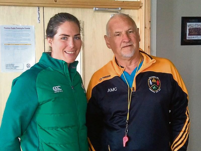 Irish rugby star takes coaching session at Letterkenny RFC