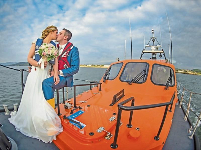 Groom gets RNLI call- out at his wedding wedding