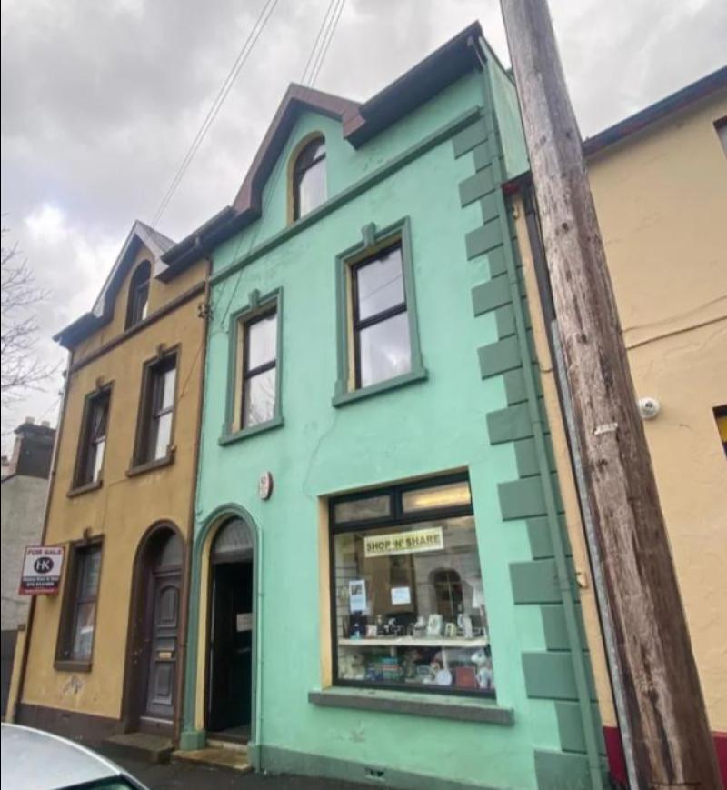 Three-storey building with shop and residential premises for sale in Glenties