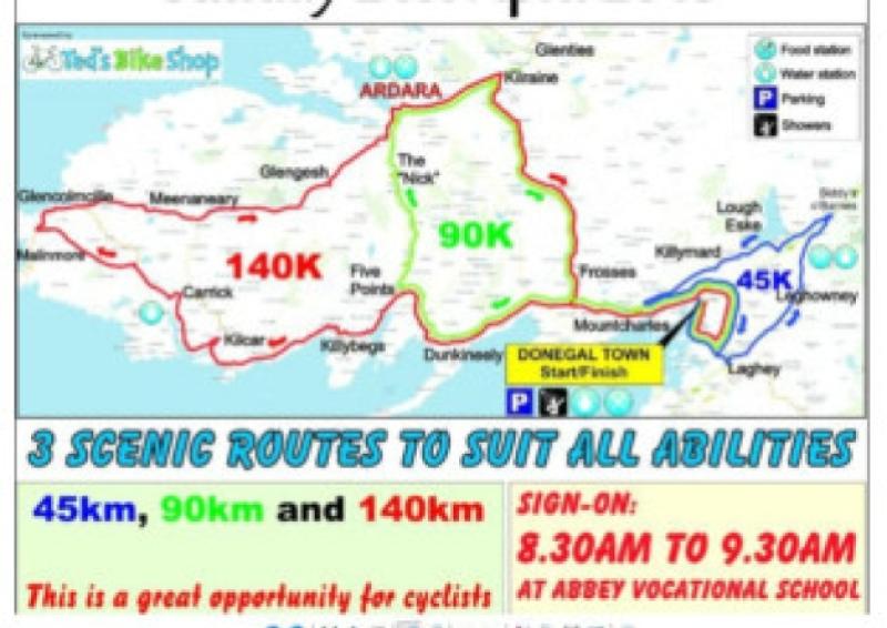 Donegal Bay Cycling Club 
pencils in something for everyone 
