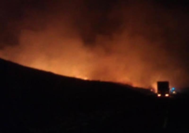 Gorse fire comes close to Glenveagh buildings 