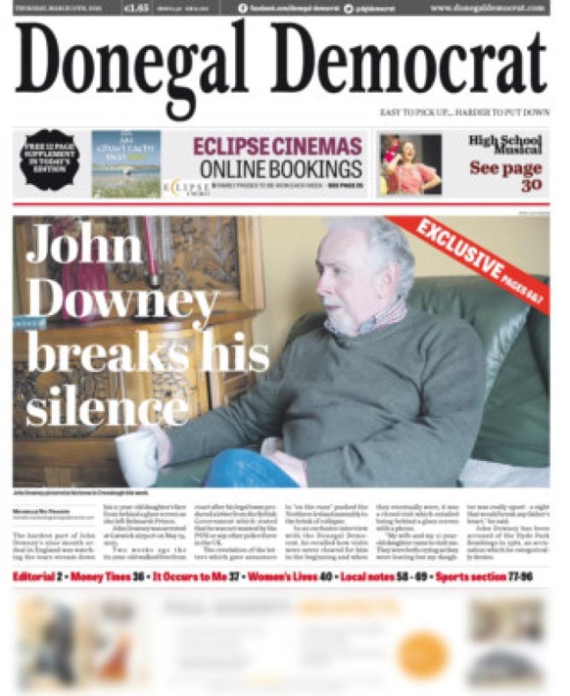 Donegal Democrat Exclusive: The John Downey interview in full 
