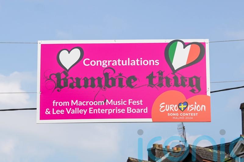 Bambie Thug’s home town show their support on Ireland’s return to Eurovision final
