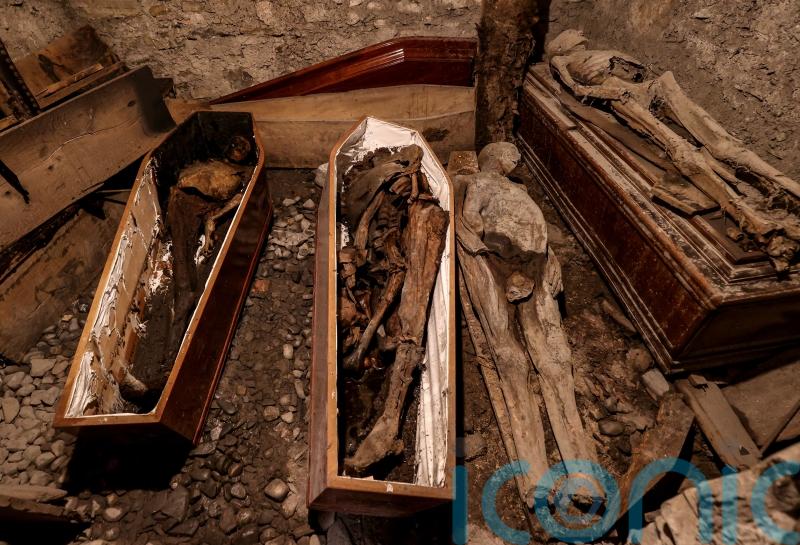 Photographs reveal extent of damage caused to mummies in church fire