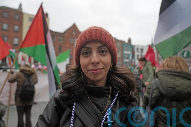 Palestine protest speaker &lsquo;cannot process&rsquo; loss of friends in Gaza conflict