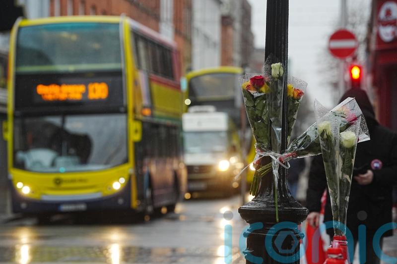 Flowers left at scene of fatal bus crash in Dublin