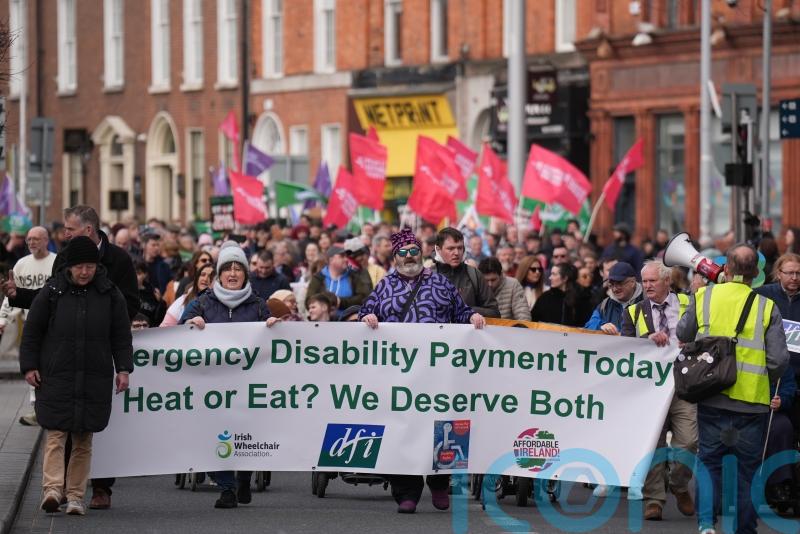 Hundreds take part in disability rights protest in Dublin