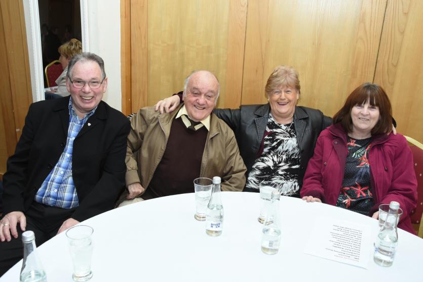 Liam McLaughlin, James and Tina McAleese and Suzanne McLaughlin.