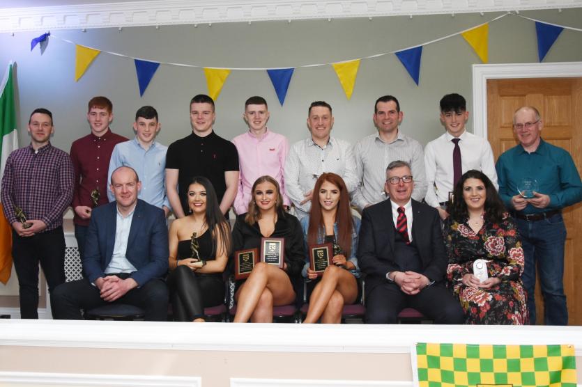 Naomh Padraig prizewinners at their annual presentation night in The Point Inn