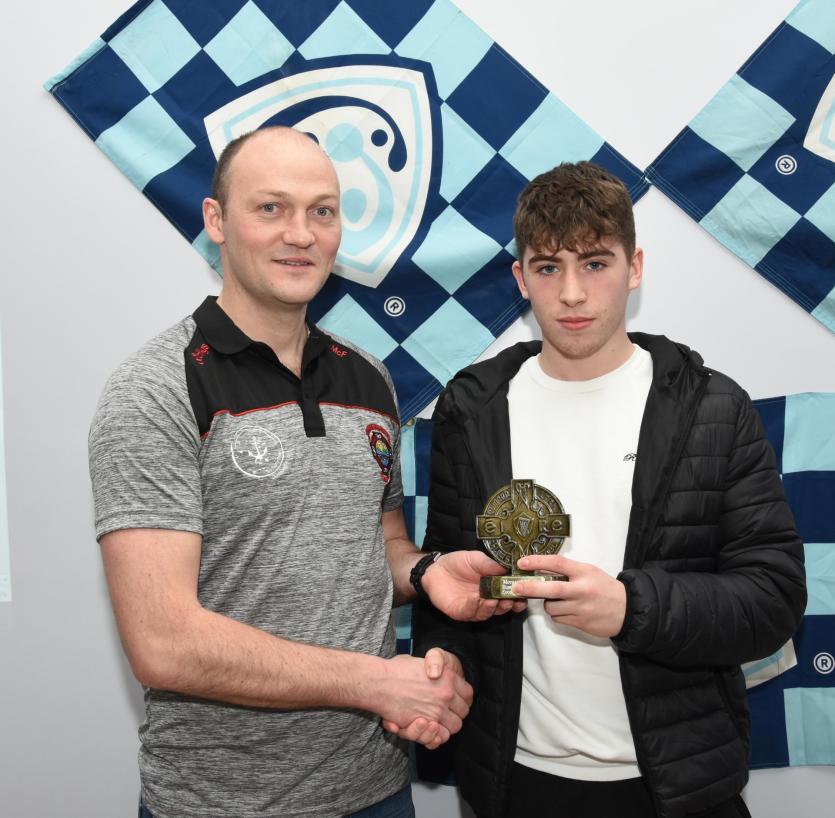 Special Guest Colm McFadden with Eoghan McLaughlin, Donegal U16 Buncrana Cup squad