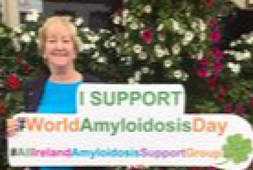 Cllr Rena donaghey supporting World Amyloidosis Day 2021