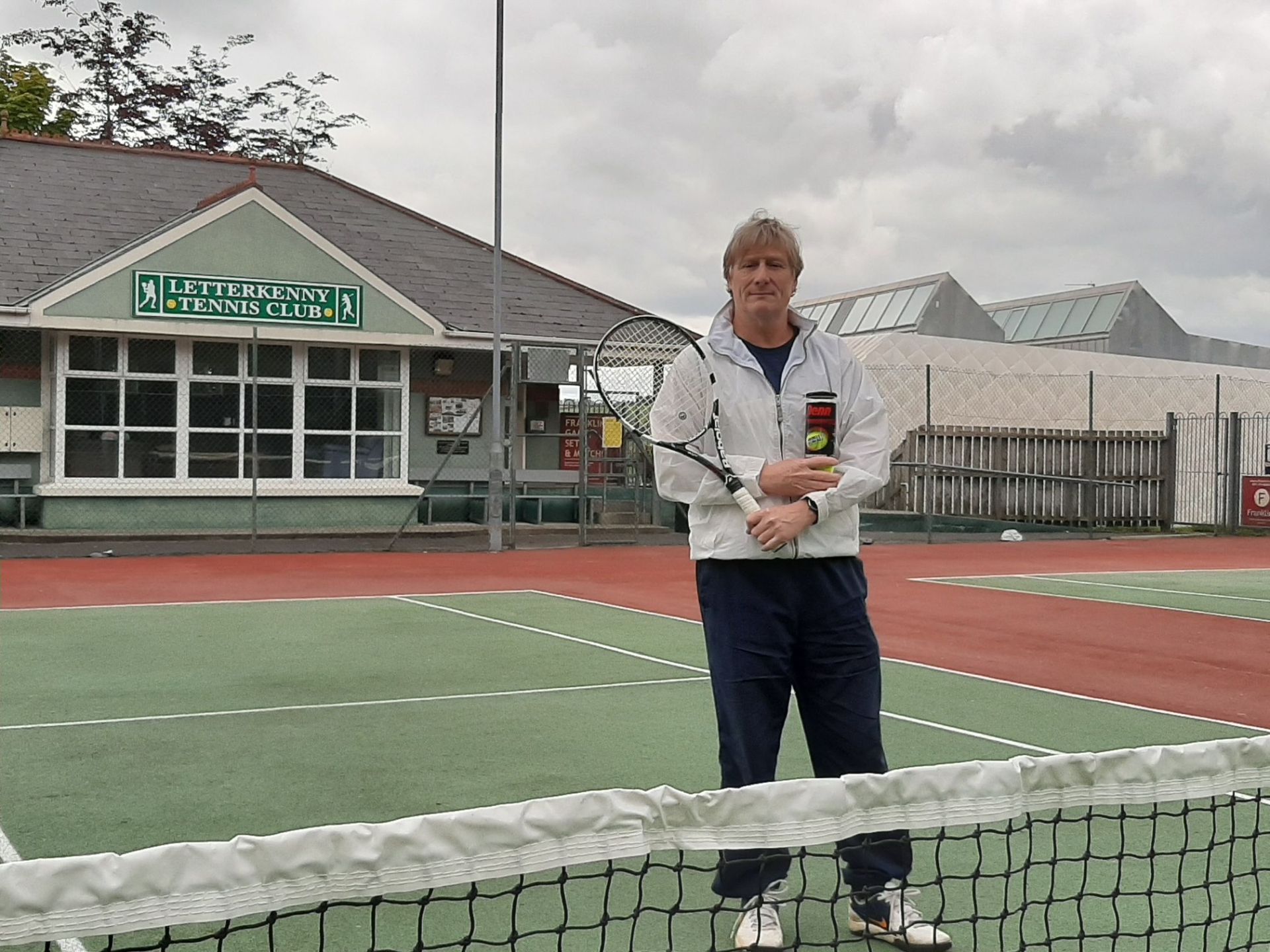 Gerry Clarke, coach at Letterkenny Tennis Club